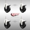 Service Caster 5 Inch 316SS Soft Rubber Swivel 10mm Threaded Stem Caster Set Lock Brake SCC SCC-SS316TSTTL20S514-SRS-M1015-4 - alternate 1